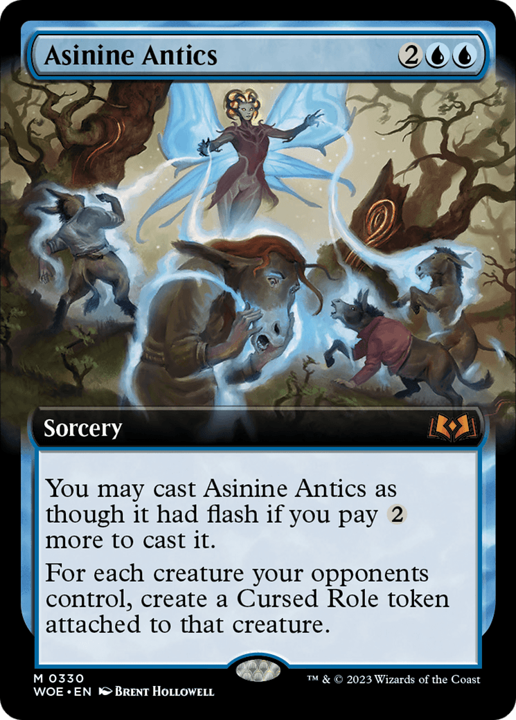 Asinine Antics (Extended Art) [Wilds of Eldraine] MTG Single Magic: The Gathering  | Multizone: Comics And Games