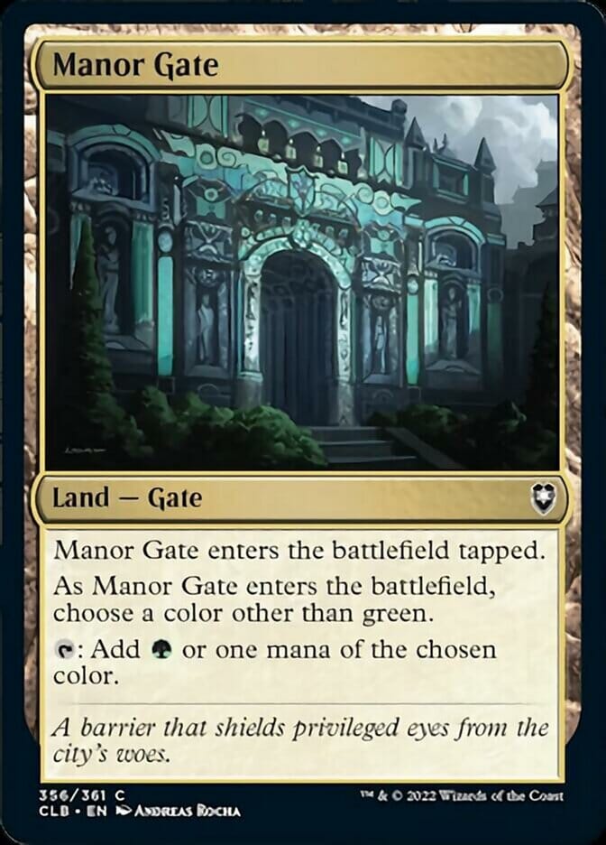 Manor Gate [Commander Legends: Battle for Baldur's Gate] MTG Single Magic: The Gathering  | Multizone: Comics And Games