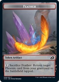 Feather // Human Soldier (004) Double-sided Token [Ikoria: Lair of Behemoths Tokens] MTG Single Magic: The Gathering  | Multizone: Comics And Games