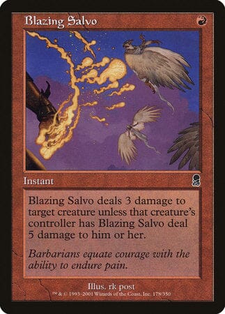 Blazing Salvo [Odyssey] MTG Single Magic: The Gathering  | Multizone: Comics And Games