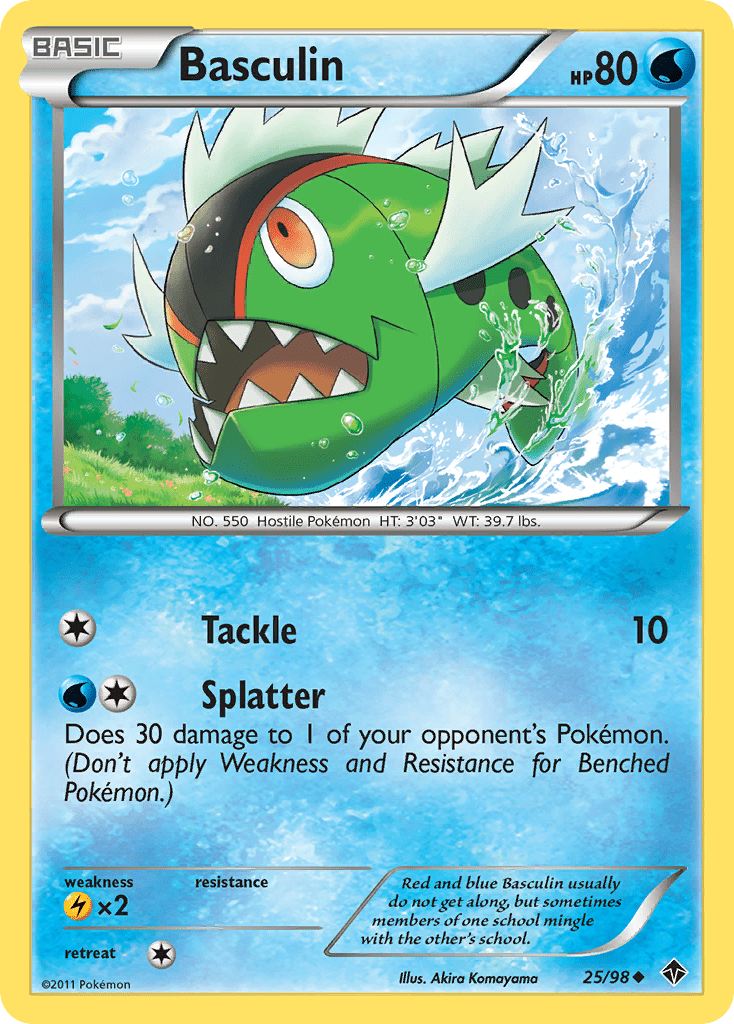 Basculin (25/98) [Black & White: Emerging Powers] Pokemon Single Pokémon  | Multizone: Comics And Games