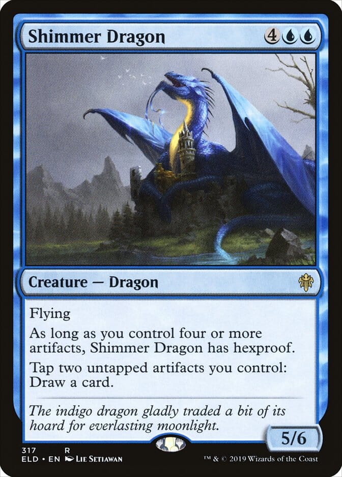 Shimmer Dragon [Throne of Eldraine] MTG Single Magic: The Gathering  | Multizone: Comics And Games