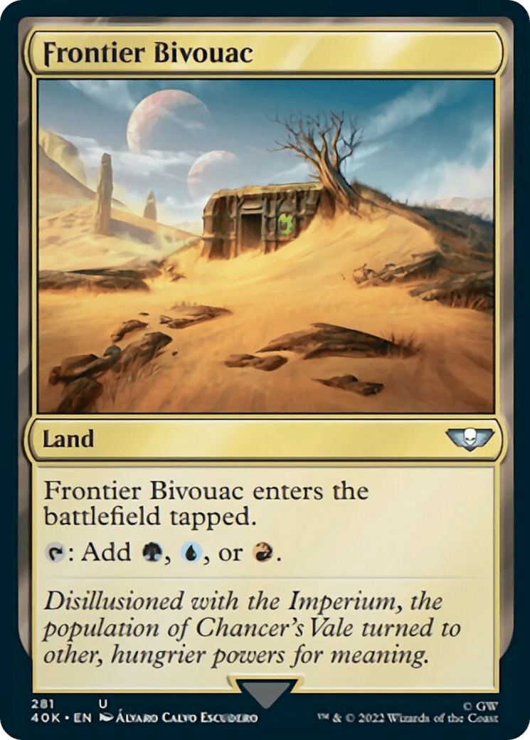 Frontier Bivouac [Universes Beyond: Warhammer 40,000] MTG Single Magic: The Gathering  | Multizone: Comics And Games
