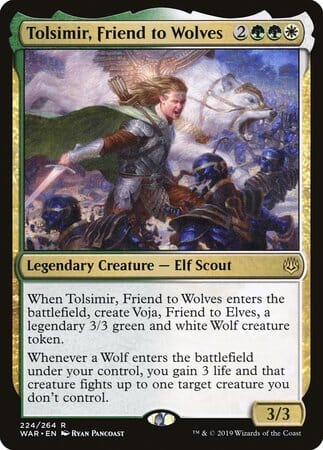 Tolsimir, Friend to Wolves [War of the Spark] MTG Single Magic: The Gathering  | Multizone: Comics And Games