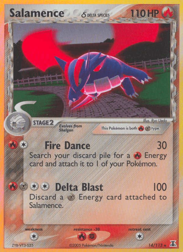 Salamence (14/113) (Delta Species) [EX: Delta Species] Pokemon Single Pokémon  | Multizone: Comics And Games