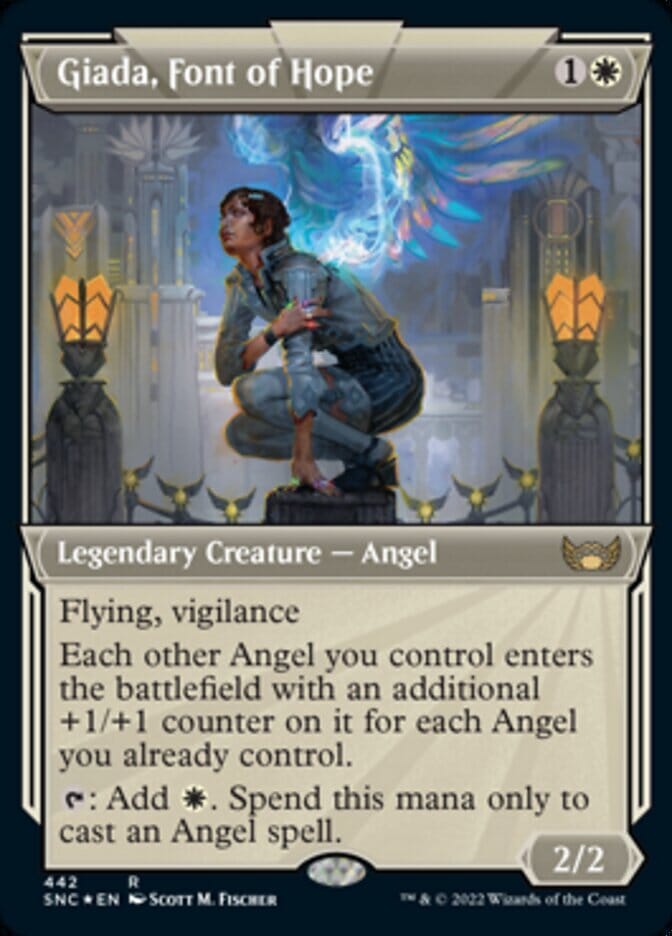 Giada, Font of Hope (Showcase Art Deco Foil Etched) [Streets of New Capenna] MTG Single Magic: The Gathering  | Multizone: Comics And Games