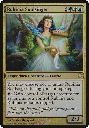 Rubinia Soulsinger (Commander 2013) [Commander 2013 Oversized] MTG Single Magic: The Gathering  | Multizone: Comics And Games