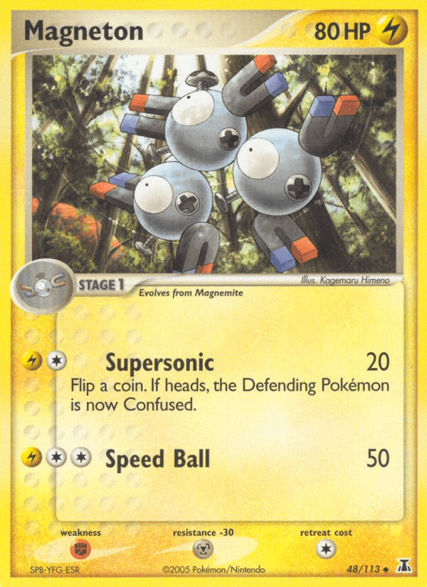 Magneton (48/113) [EX: Delta Species] Pokemon Single Pokémon  | Multizone: Comics And Games