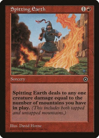 Spitting Earth [Portal Second Age] MTG Single Magic: The Gathering  | Multizone: Comics And Games