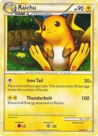 Raichu (10/123) (Cracked Ice Holo) [HeartGold & SoulSilver: Base Set] Pokemon Single Pokémon  | Multizone: Comics And Games