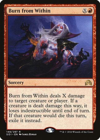 Burn from Within [Shadows over Innistrad] MTG Single Magic: The Gathering  | Multizone: Comics And Games