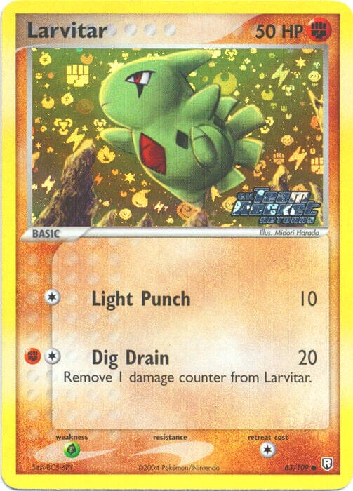 Larvitar (63/109) (Stamped) [EX: Team Rocket Returns] Pokemon Single Pokémon  | Multizone: Comics And Games