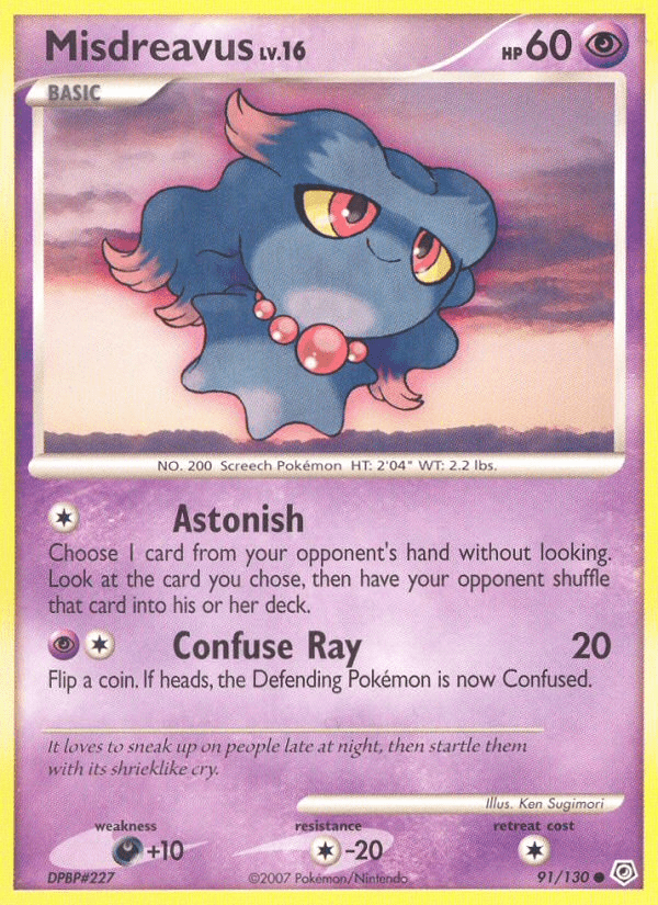 Misdreavus (91/130) [Diamond & Pearl: Base Set] Pokemon Single Pokémon  | Multizone: Comics And Games
