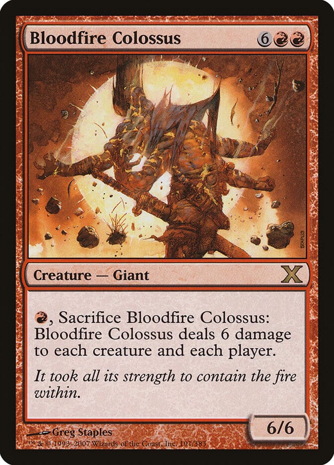 Bloodfire Colossus [Tenth Edition] MTG Single Magic: The Gathering  | Multizone: Comics And Games