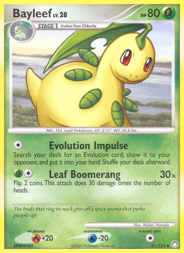 Bayleef (41/123) [Diamond & Pearl: Mysterious Treasures] Pokemon Single Pokémon  | Multizone: Comics And Games