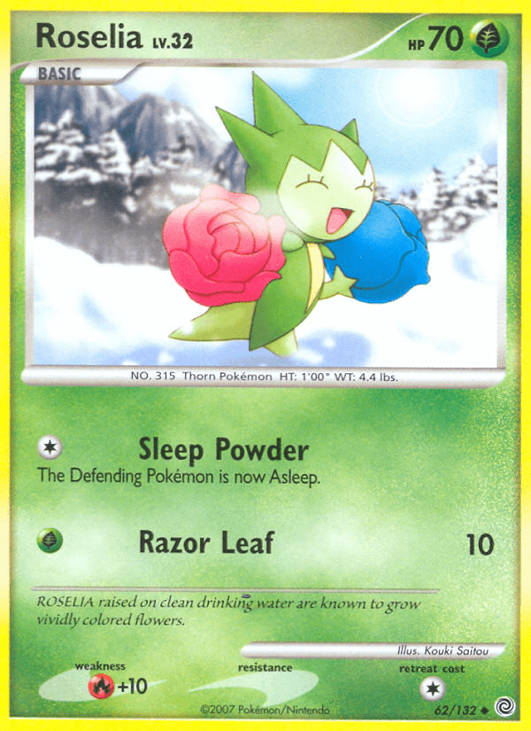 Roselia (62/132) [Diamond & Pearl: Secret Wonders] Pokemon Single Pokémon  | Multizone: Comics And Games