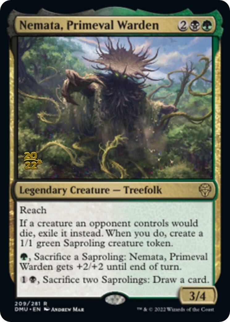 Nemata, Primeval Warden [Dominaria United Prerelease Promos] MTG Single Magic: The Gathering  | Multizone: Comics And Games