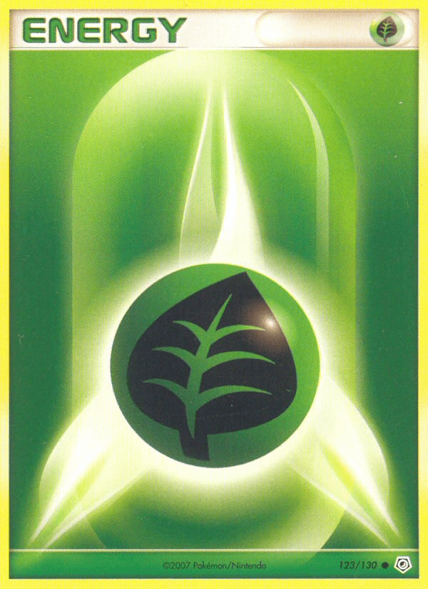 Grass Energy (123/130) [Diamond & Pearl: Base Set] Pokemon Single Pokémon  | Multizone: Comics And Games