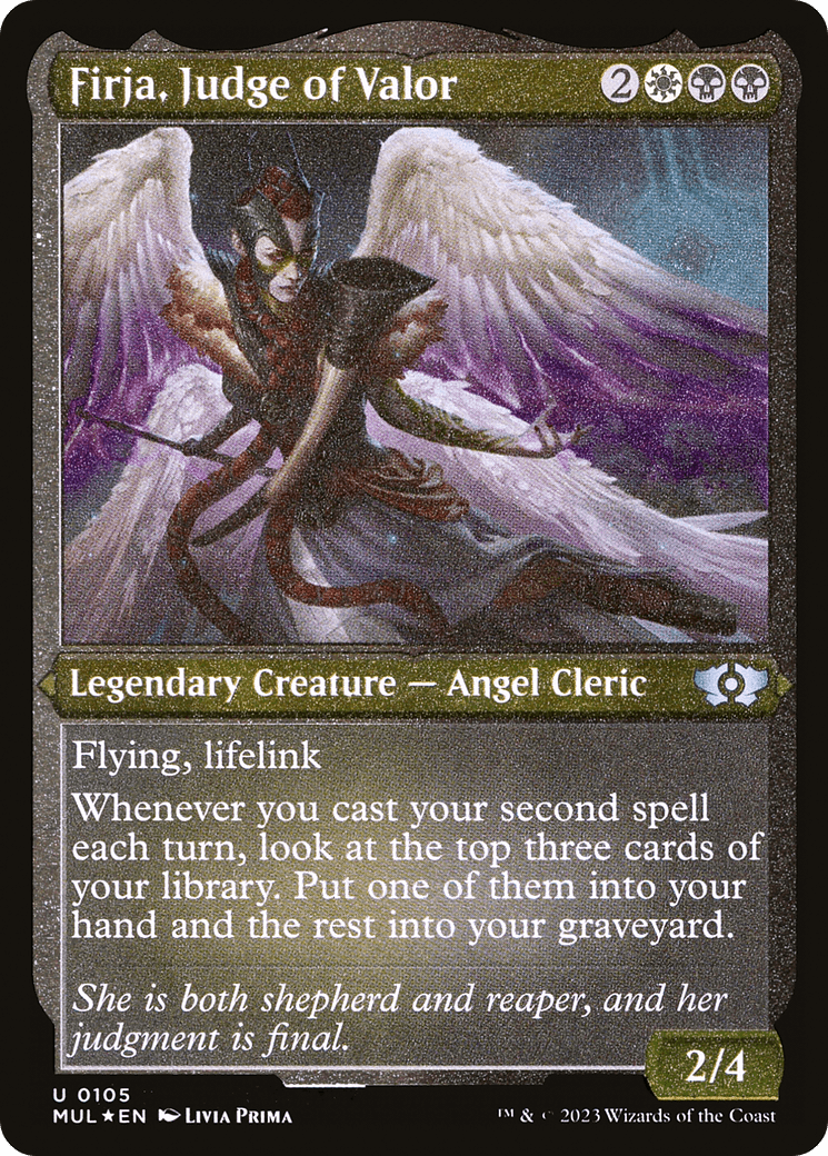 Firja, Judge of Valor (Foil Etched) [Multiverse Legends] MTG Single Magic: The Gathering  | Multizone: Comics And Games