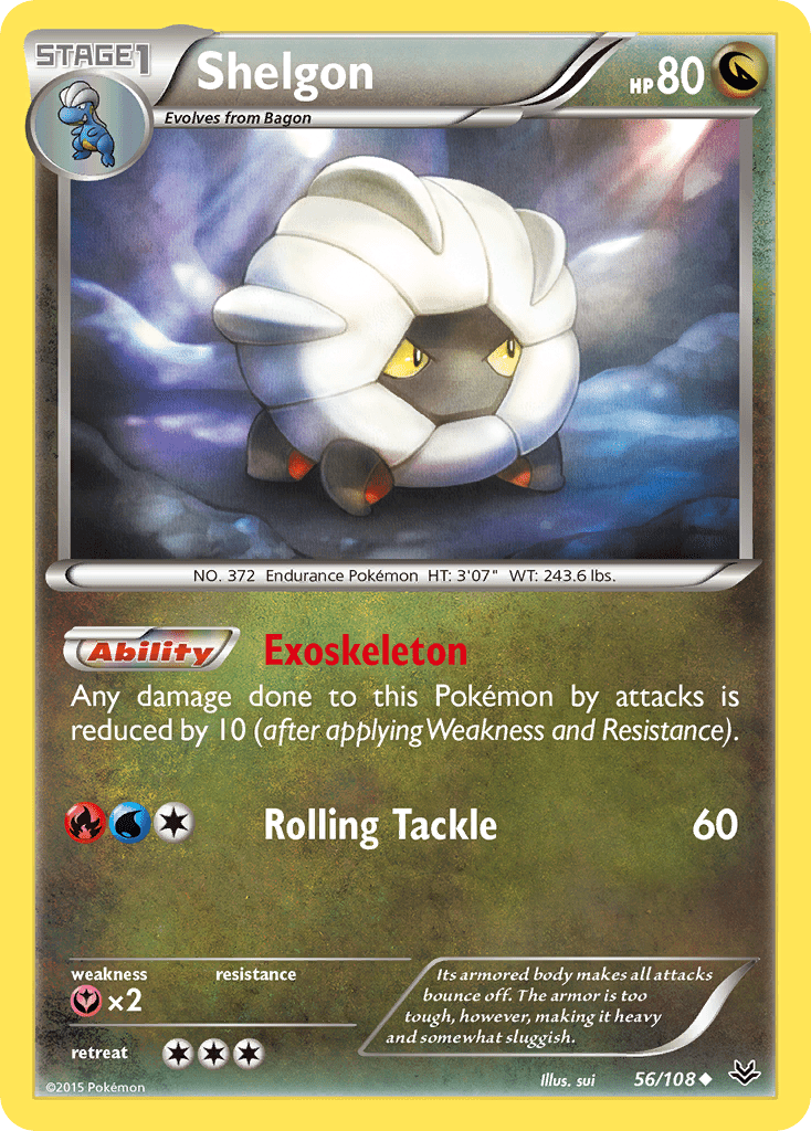 Shelgon (56/108) [XY: Roaring Skies] Pokemon Single Pokémon  | Multizone: Comics And Games