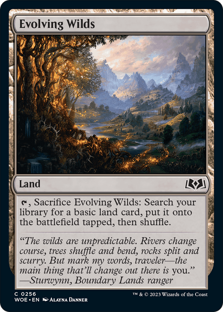 Evolving Wilds [Wilds of Eldraine] MTG Single Magic: The Gathering  | Multizone: Comics And Games