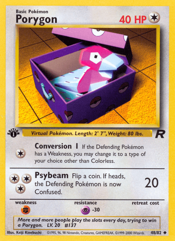 Porygon (48/82) [Team Rocket 1st Edition] Pokemon Single Pokémon  | Multizone: Comics And Games