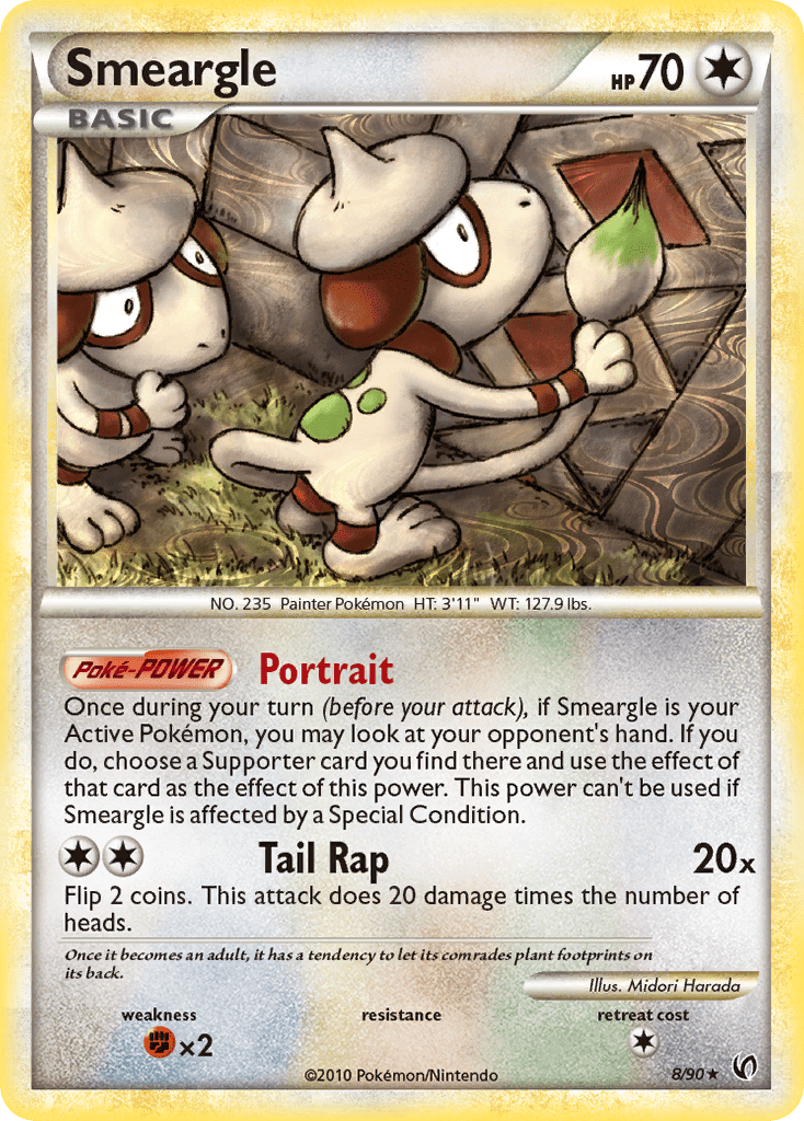 Smeargle (8/90) [HeartGold & SoulSilver: Undaunted] Pokemon Single Pokémon  | Multizone: Comics And Games