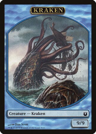 Kraken Token [Born of the Gods Tokens] MTG Single Magic: The Gathering  | Multizone: Comics And Games