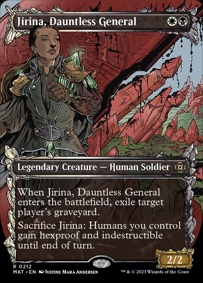 Jirina, Dauntless General (Showcase Halo Foil) [March of the Machine: The Aftermath] MTG Single Magic: The Gathering  | Multizone: Comics And Games