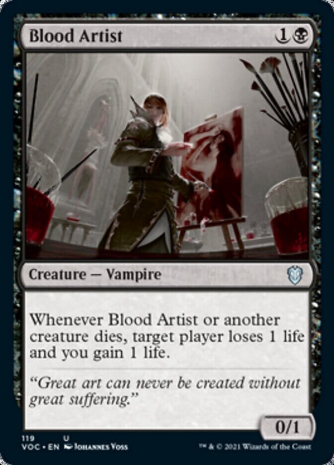 Blood Artist [Innistrad: Crimson Vow Commander] MTG Single Magic: The Gathering  | Multizone: Comics And Games
