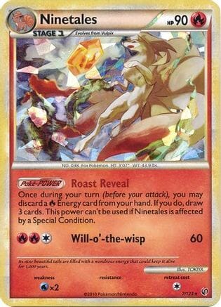Ninetales (7/123) (Cracked Ice) [HeartGold & SoulSilver: Undaunted] Pokemon Single Pokémon  | Multizone: Comics And Games