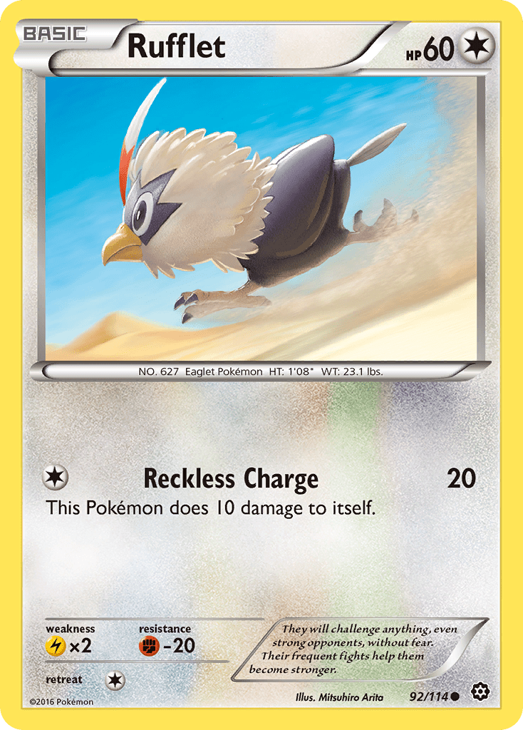 Rufflet (92/114) [XY: Steam Siege] Pokemon Single Pokémon  | Multizone: Comics And Games
