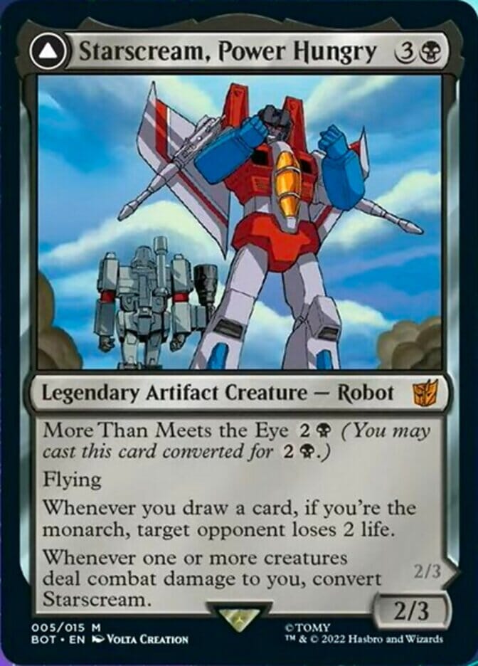 Starscream, Power Hungry // Starscream, Seeker Leader [Universes Beyond: Transformers] MTG Single Magic: The Gathering  | Multizone: Comics And Games