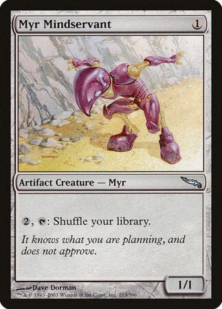 Myr Mindservant [Mirrodin] MTG Single Magic: The Gathering  | Multizone: Comics And Games