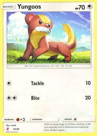 Yungoos (12/30) [Sun & Moon: Trainer Kit - Lycanroc] Pokemon Single Pokémon  | Multizone: Comics And Games