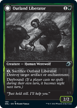 Outland Liberator // Frenzied Trapbreaker [Innistrad: Double Feature] MTG Single Magic: The Gathering  | Multizone: Comics And Games