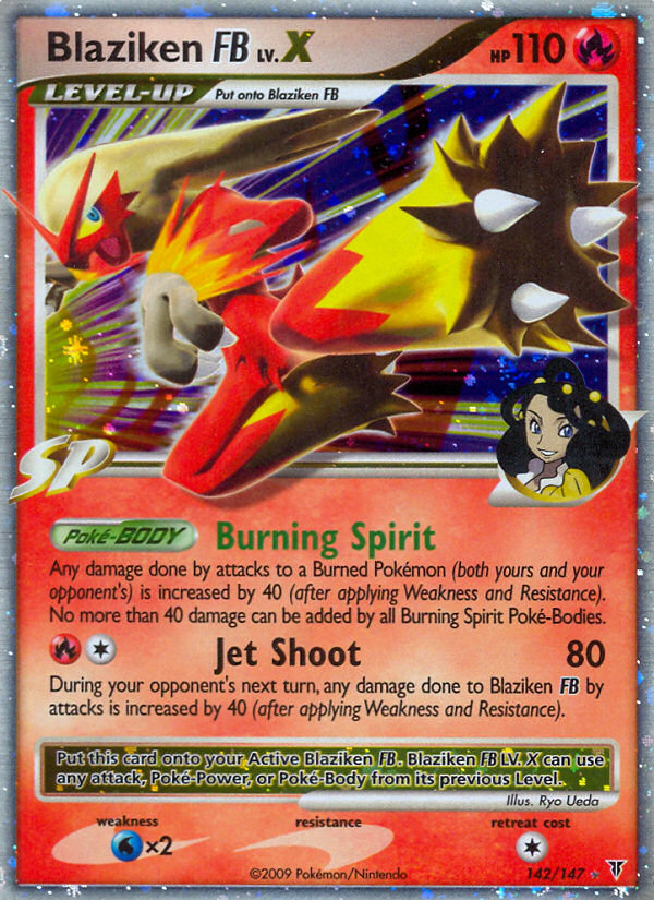 Blaziken FB LV.X (142/147) [Platinum: Supreme Victors] Pokemon Single Pokémon  | Multizone: Comics And Games