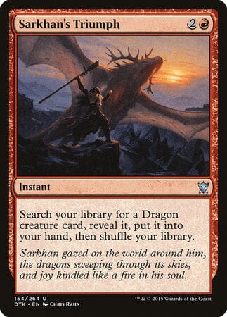 Sarkhan's Triumph [Dragons of Tarkir] MTG Single Magic: The Gathering  | Multizone: Comics And Games