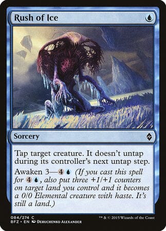 Rush of Ice [Battle for Zendikar] MTG Single Magic: The Gathering  | Multizone: Comics And Games