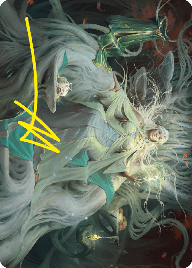 Galadriel, Gift-Giver Art Card (Gold-Stamped Signature) [The Lord of the Rings: Tales of Middle-earth Art Series] MTG Single Magic: The Gathering  | Multizone: Comics And Games