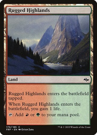Rugged Highlands [Fate Reforged] MTG Single Magic: The Gathering  | Multizone: Comics And Games