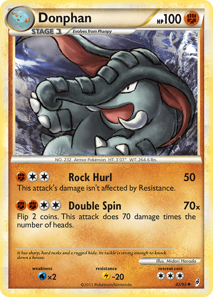 Donphan (42/95) [HeartGold & SoulSilver: Call of Legends] Pokemon Single Pokémon  | Multizone: Comics And Games