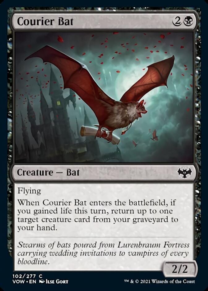 Courier Bat [Innistrad: Crimson Vow] MTG Single Magic: The Gathering  | Multizone: Comics And Games