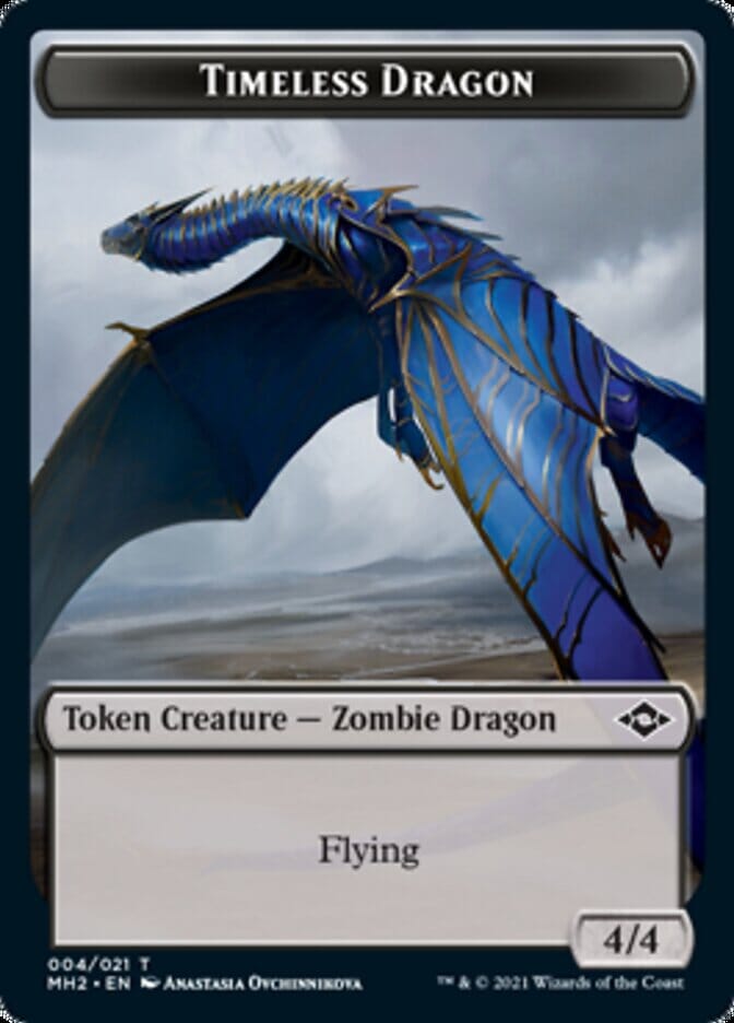 Timeless Dragon Token [Modern Horizons 2 Tokens] MTG Single Magic: The Gathering  | Multizone: Comics And Games