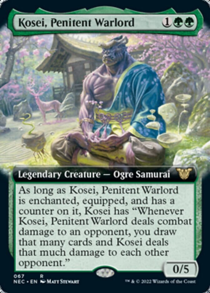 Kosei, Penitent Warlord (Extended) [Kamigawa: Neon Dynasty Commander] MTG Single Magic: The Gathering  | Multizone: Comics And Games