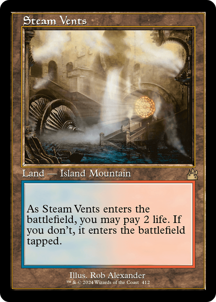 Steam Vents (Retro) [Ravnica Remastered] MTG Single Magic: The Gathering  | Multizone: Comics And Games