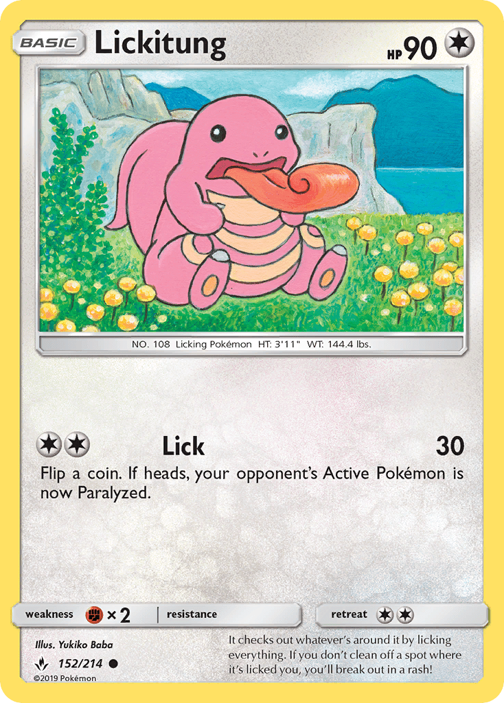 Lickitung (152/214) [Sun & Moon: Unbroken Bonds] Pokemon Single Pokémon  | Multizone: Comics And Games