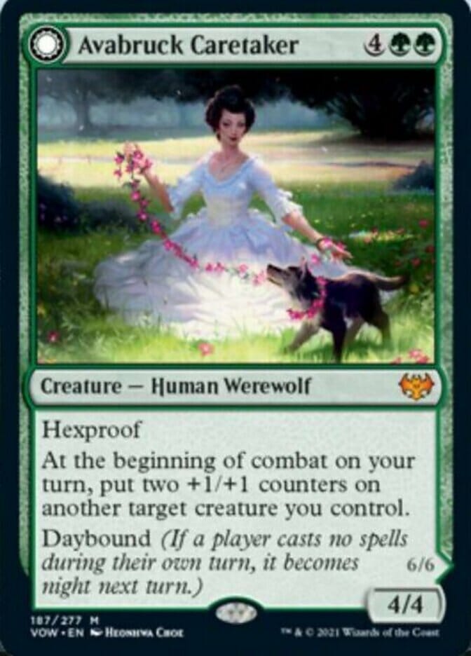 Avabruck Caretaker // Hollowhenge Huntmaster [Innistrad: Crimson Vow] MTG Single Magic: The Gathering  | Multizone: Comics And Games
