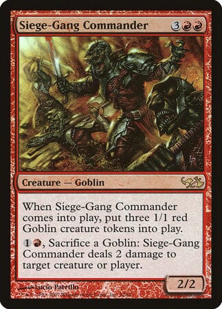 Siege-Gang Commander [Duel Decks: Elves vs. Goblins] MTG Single Magic: The Gathering  | Multizone: Comics And Games