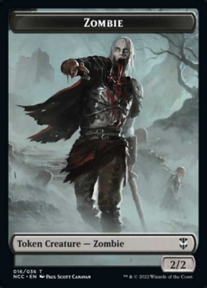 Zombie // Goat Double-sided Token [Streets of New Capenna Commander Tokens] MTG Single Magic: The Gathering  | Multizone: Comics And Games